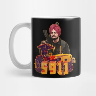 Sidhu Moose Wala and the 5911 Tractor T-shirt design Mug